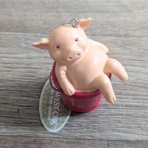 NWT Midwest CBK Pig In A Bucket Christmas Ornament
